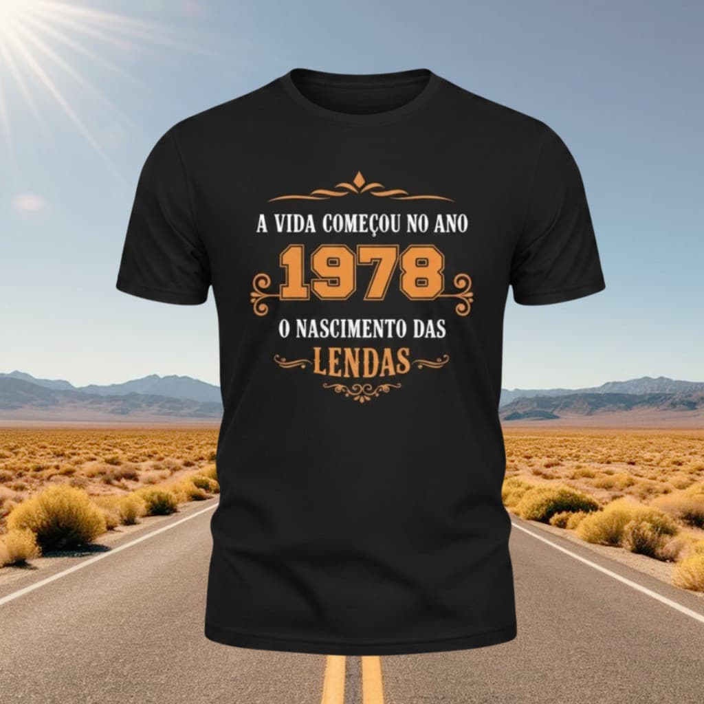 Camiseta 1978 Nascimento Das Lendas 48 Anos Aniversário Presente Vintage 100% Algodão Unissex