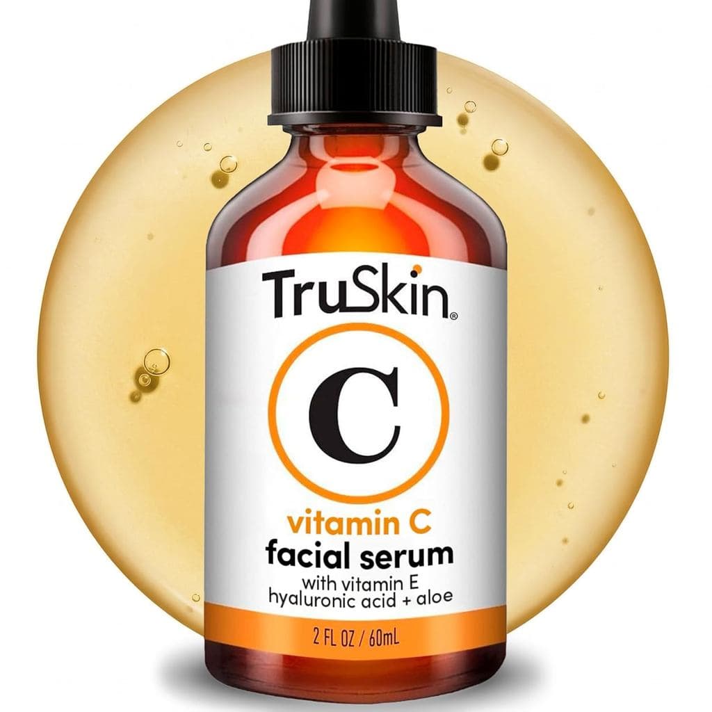Sérum Facial de Vitamina C TruSkin – Sérum Antienvelhecimento com Ácido Hialurônico e Vitamina E – Fórmula Iluminadora p
