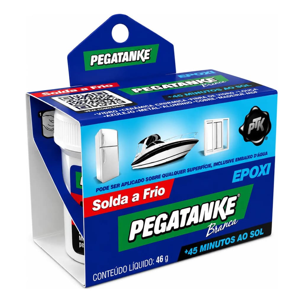 Super Cola Epoxi Solda Pegatanke 250°c Branco Suporta 200kg