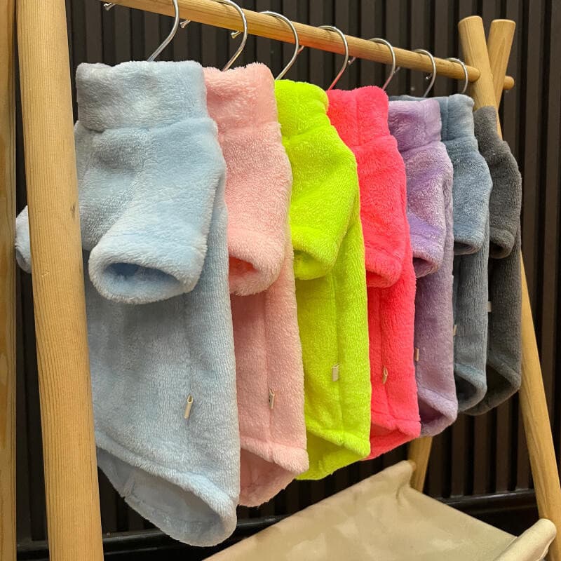 Gola Alta Gato Camisola Casaco Inverno Quente Sem Pêlos Roupas De Macio Fluff Pulôver Camisa Para Maine-Coon Chihuahua A