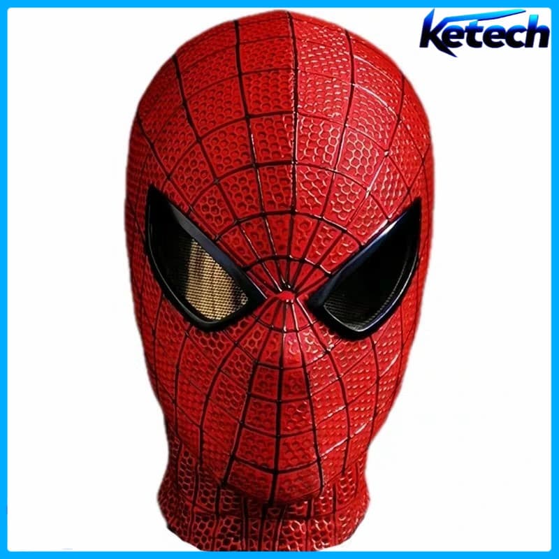 O Incrível Homem Aranha 1 Máscara Facial Completa Artesanal Cosplay Chapelaria Lente Magnética Olhos Filme Prop Para Adu