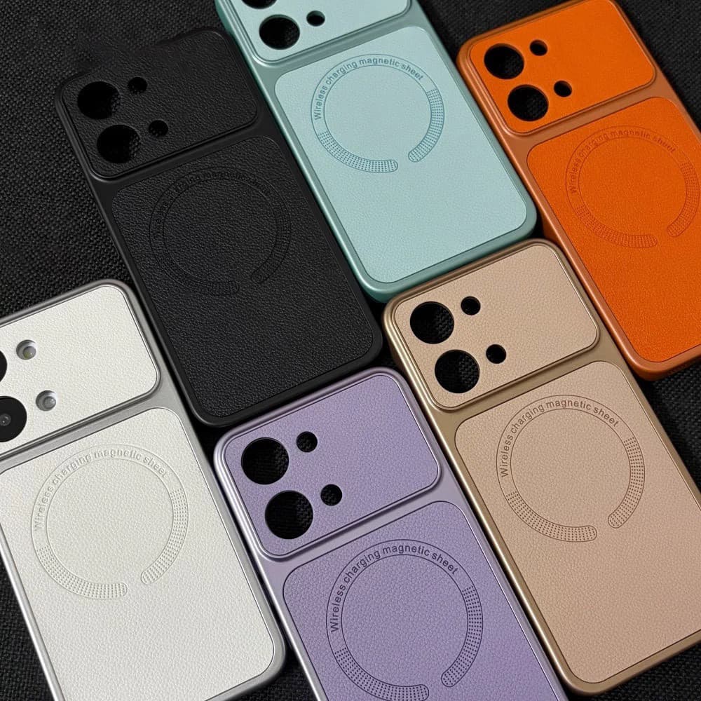 Capa De Couro De Magnética Para Xiaomi POCO X8 Pro Max Poco X8 X7 PRO 5G Capinha Magsafe
