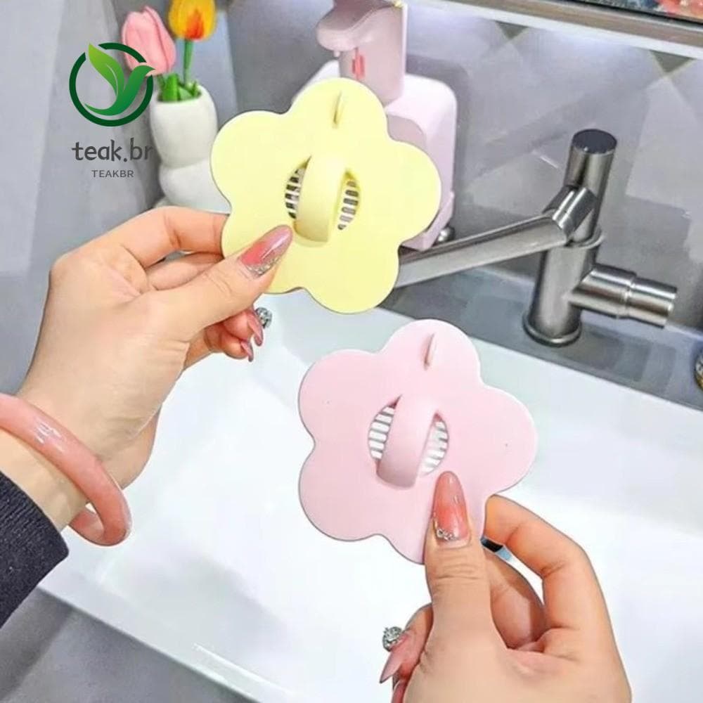 Filtro De Drenagem De Pia TEABR , Plugue De Vazamento De Lavatório De Silicone 8x8CM (3.15x3.15 Pol .) , Coletor De Cabe