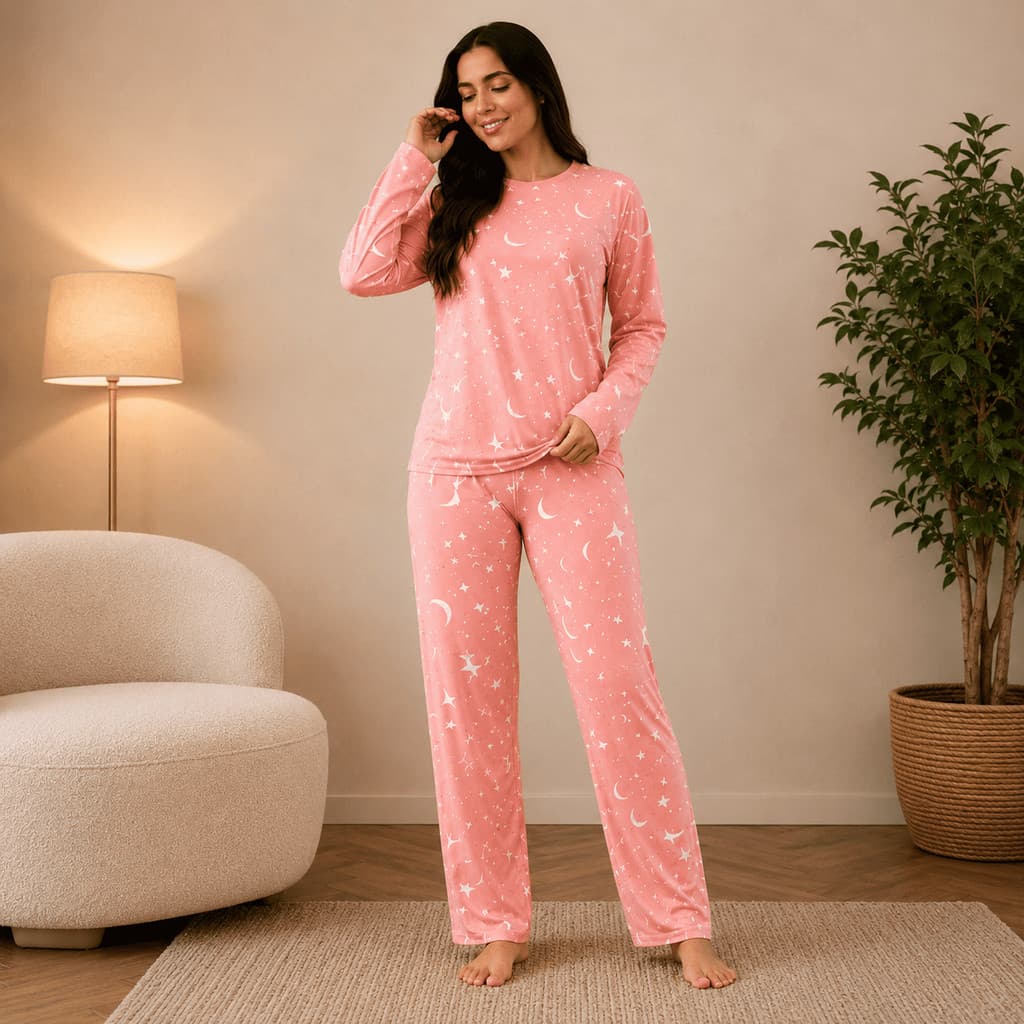 Kit 3 Pijamas Inverno Feminino Manga Longa Vanessa