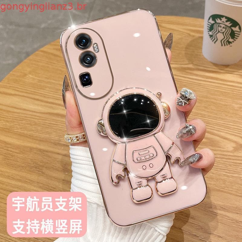 MODU Capa Design Para Samsung A03 Core Case Luxo 3D Estéreo Suporte Astronauta Galvanizado De Celular Lisa Moda Fofo Ma