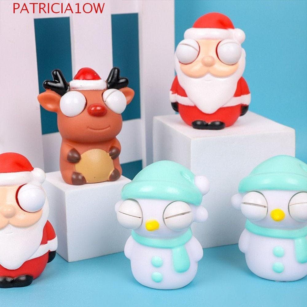 PATRICIA1OW Engraçado Criativo Descompressão Boneco de Neve de Natal Brinquedo na Ponta do Dedo XWCY