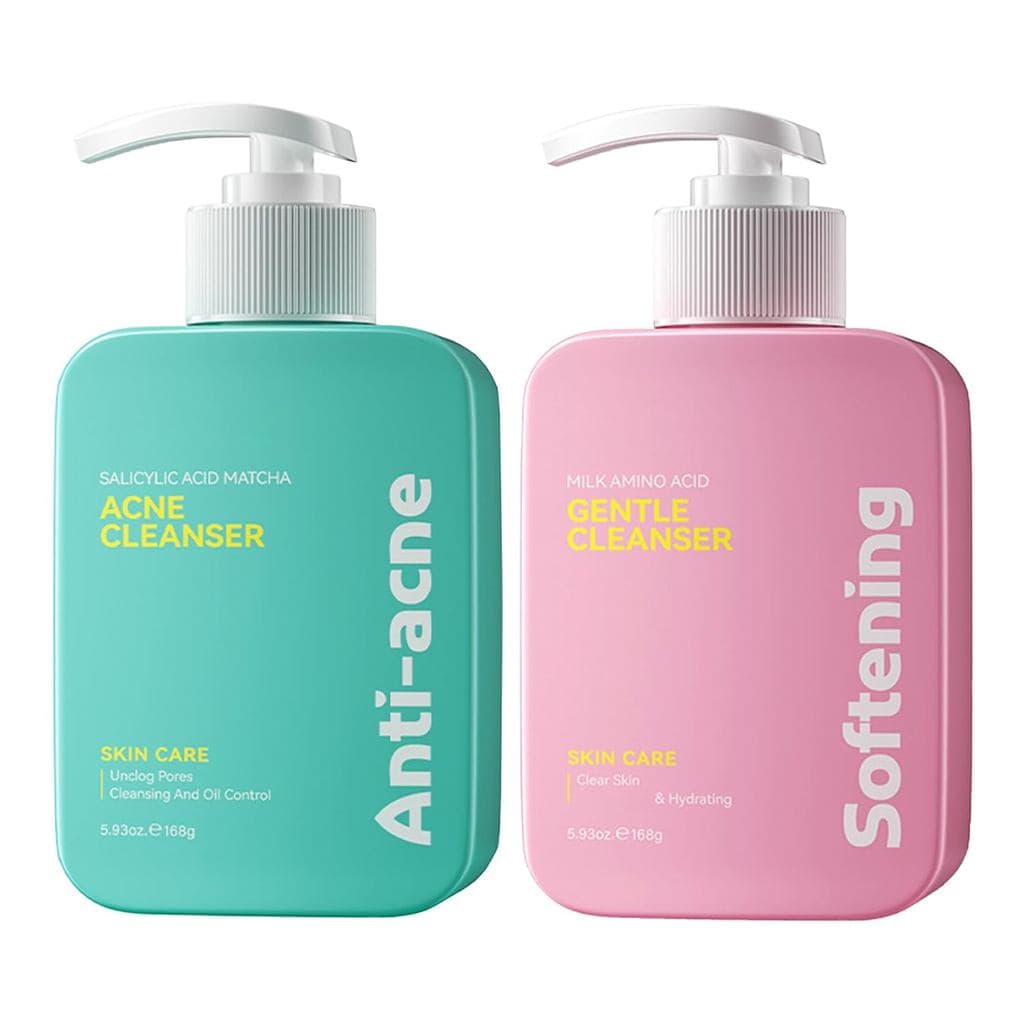 2 Peças de Sabonete Facial Suave – Limpador Facial de Limpeza Profunda – Sabonete Facial Hidratante Diário para Mulheres