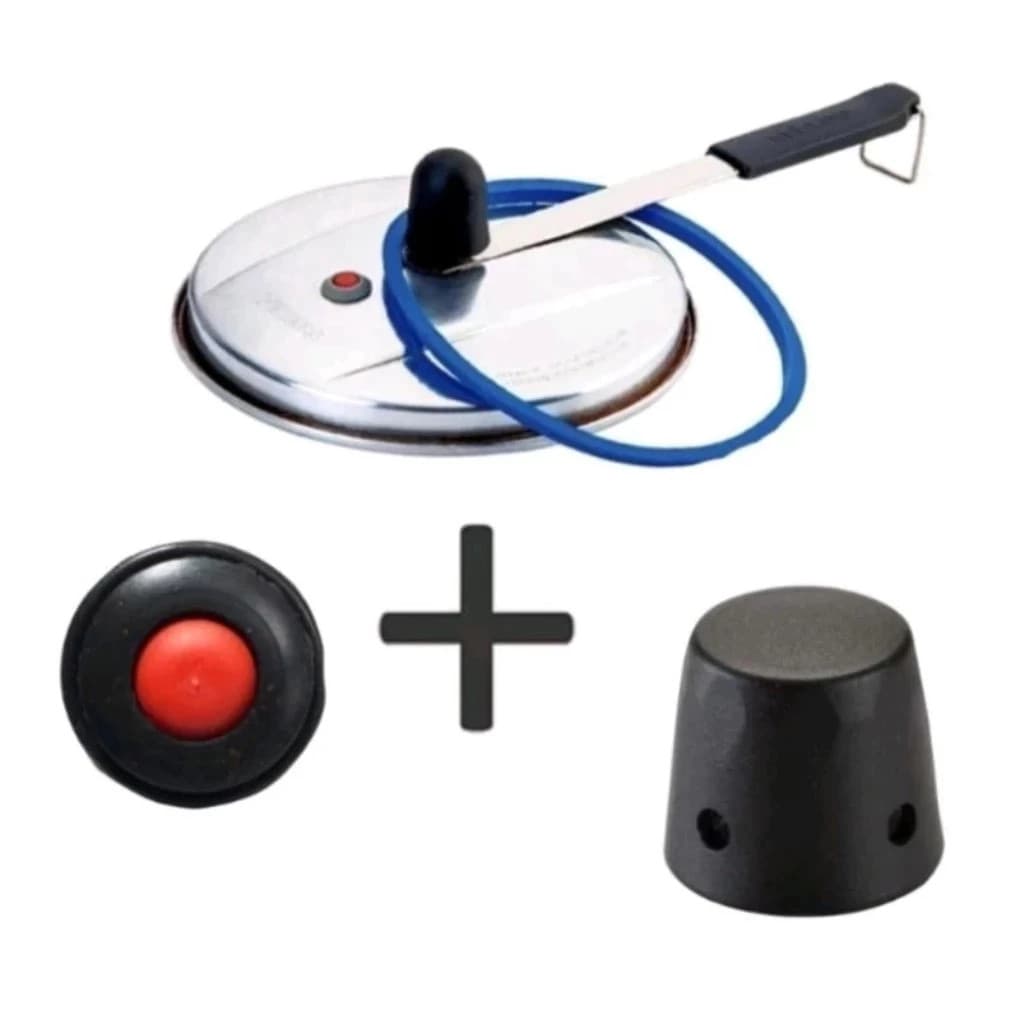Kit  Para Panela de Pressão BORRACHA DE SILICONE + PINO + VÁLVULA DE SEGURANÇA