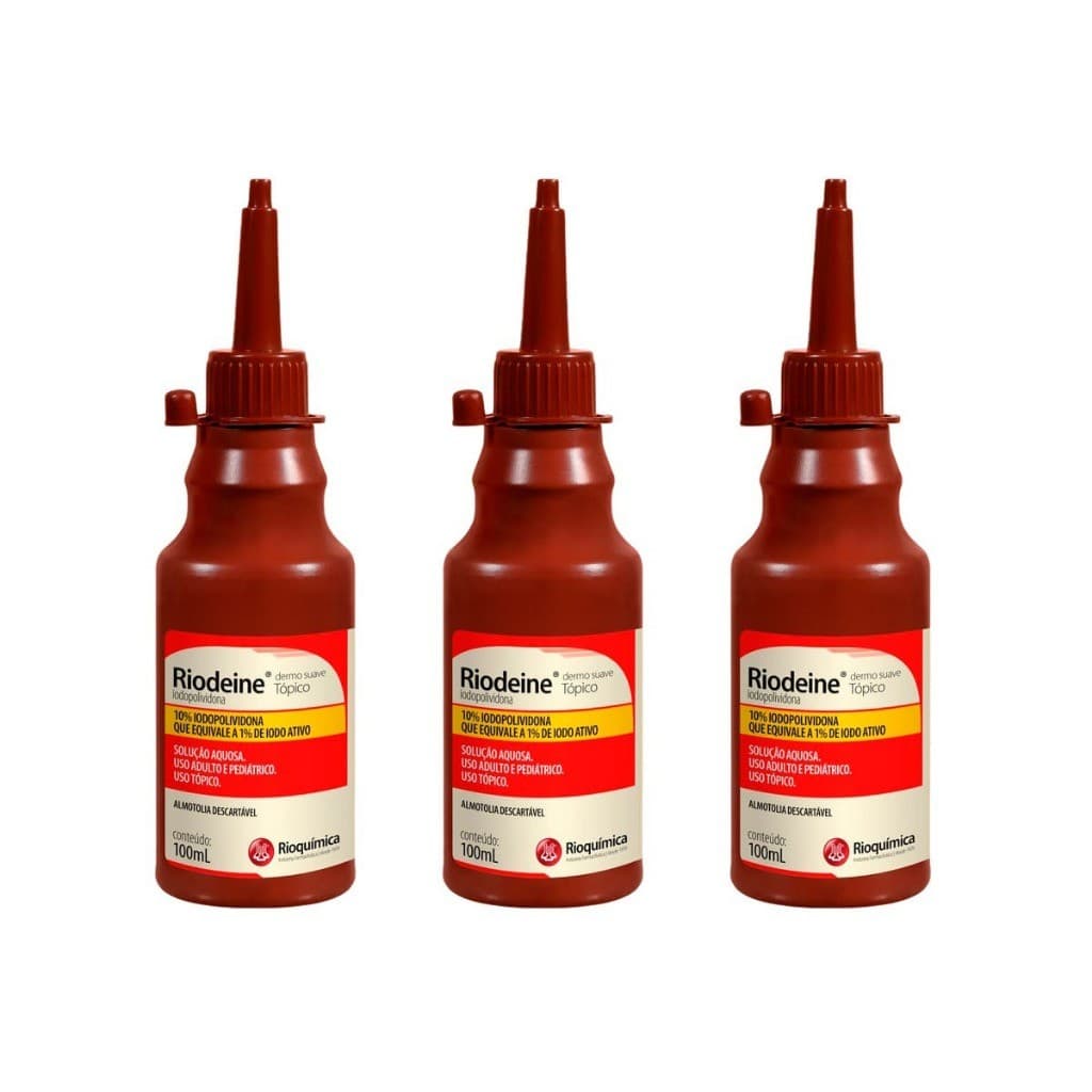 kit c/3 Riodeine Dermo Suave 100ml