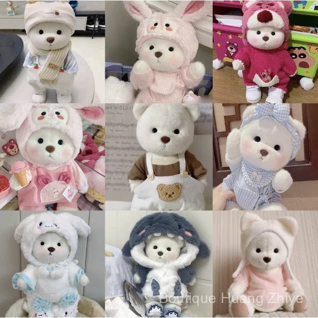 A história do Teddy! Urso de pelúcia Lina 30 cm, roupa para brinquedo de pelúcia, acessórios de roupa de pelúcia GOFM AY
