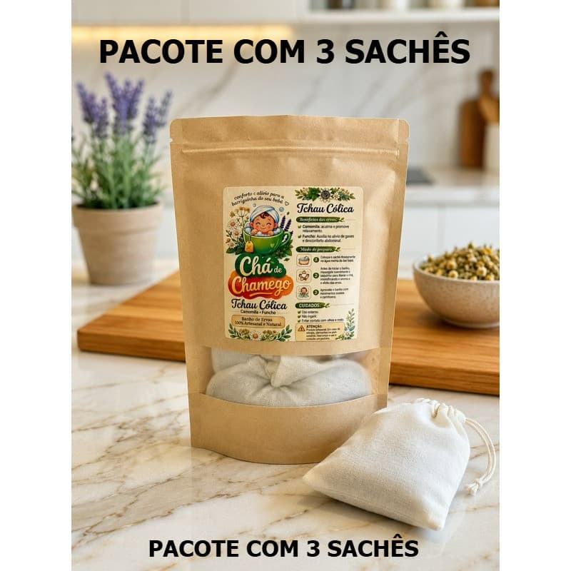 Tchau Cólica – Banho Natural para Alívio de Cólica em Bebês (3 unidades)