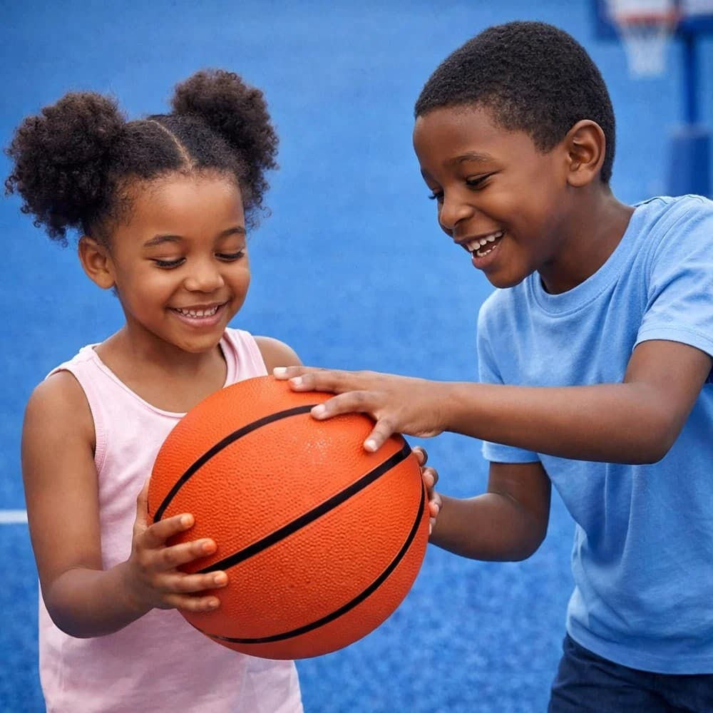 Bola Basquete Infantil Textura Antiderrapante Duravel Treinamento Esportivo Crianças