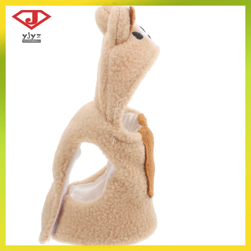 Roupas Pássaro Cosplay Para Pequenos Animais Fralda Calopsitas 8.50X5.50X5.50CM Marrom Claro Yujingyouzhang