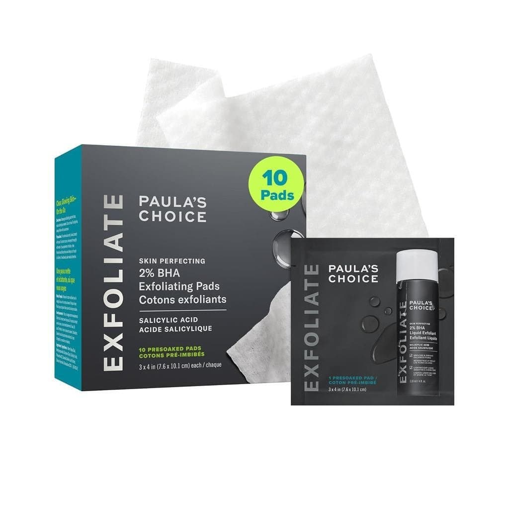 Paula's Choice PERFECTING 2% BHA Discos Esfoliantes de Ácido Salicílico - Discos Esfoliantes Faciais para cravos, poros