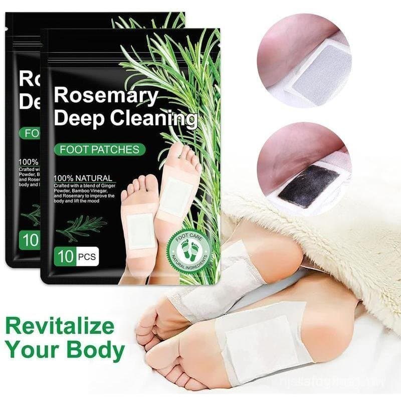 20 Adesivos Herbais para os Pés - Almofadas Profundas de Gengibre e Bambu para Alívio do Estresse, Remoção de Toxinas, M