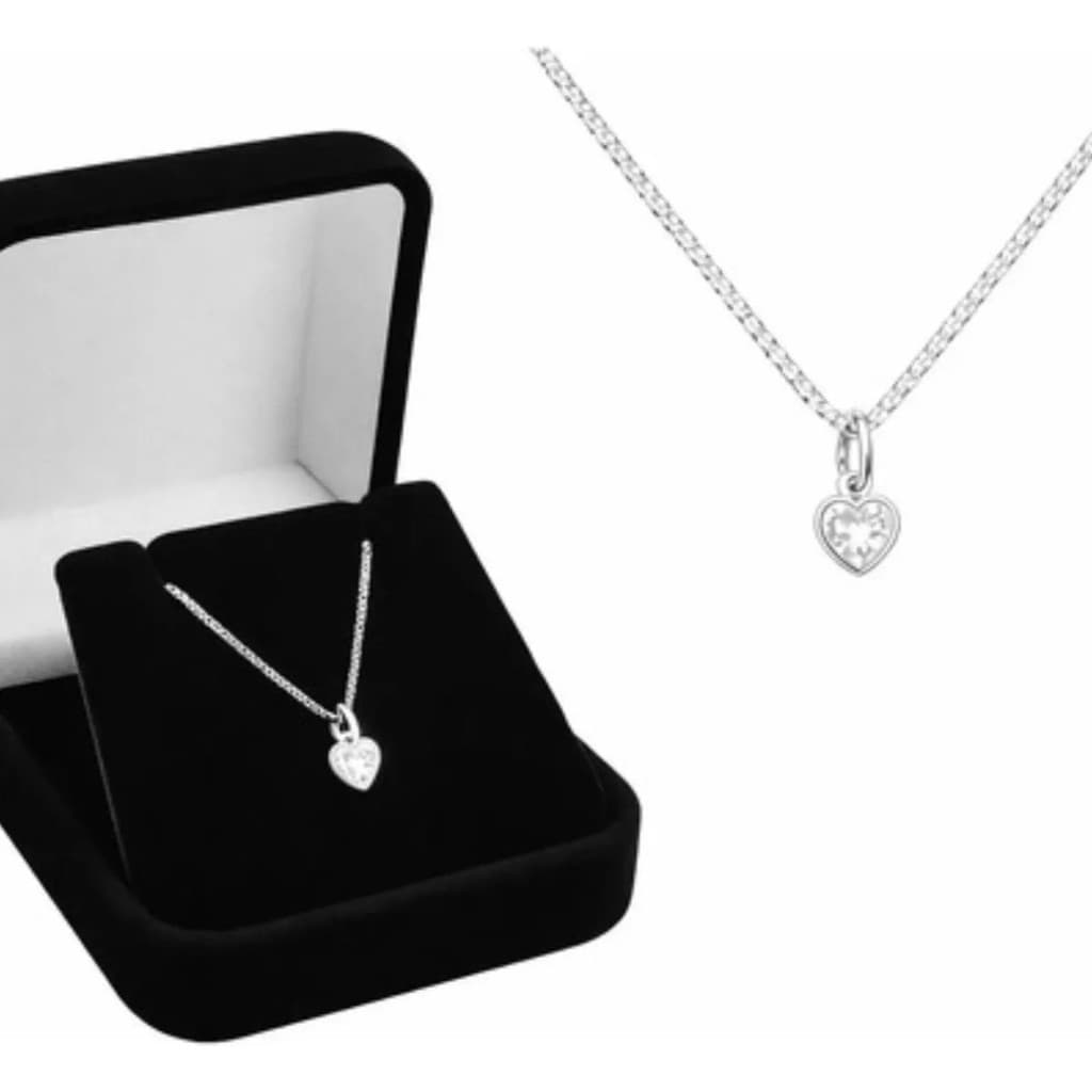 Colar Feminino Ponto Luz Coração Minimalista Basico Elegante Dia a Dia Gargantilha Cordão Com Pingente