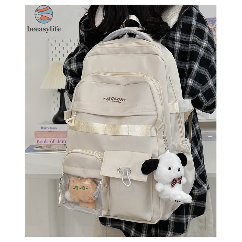 Mochila Escolar Estilo Japonês Para Meninas – Bolsa Universitária De Grande Capacidade Ensino Médio
