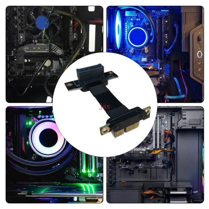 PCIe4 0 X1 Risers Extensão Para Atualizações Computador Conectores Placa Dourada Filtro Ruído