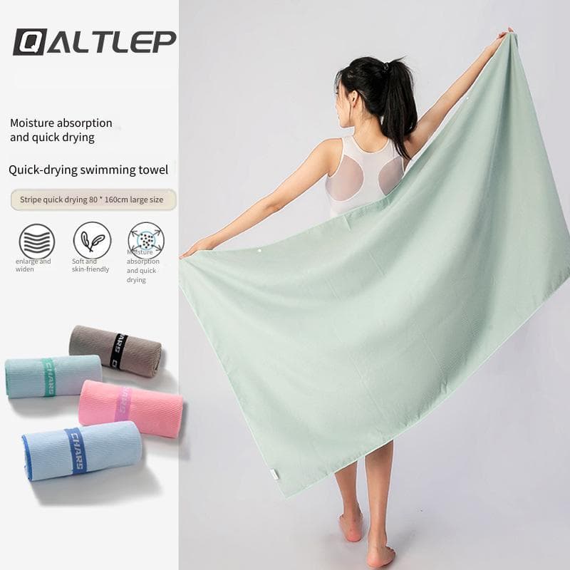 Toalha de banho de secagem rápida, toalha de praia portátil, pode usar, toalha de manto, absorve água, toalha de banho d