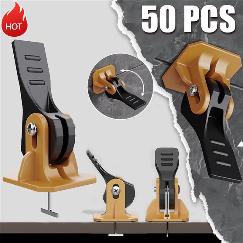 Conjunto LA1V-1 (50 Peças) De Nivelador De Azulejo , Agulha De Aço Substituível , Ferramenta De Posicionamento De Clipe
