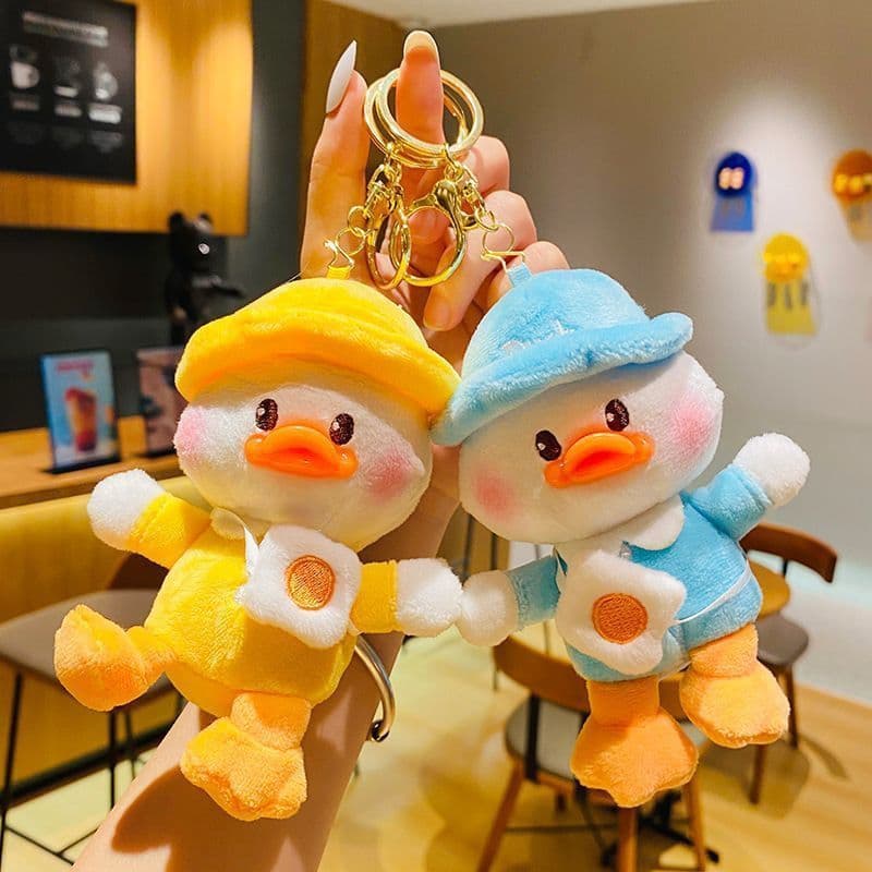 [Estoque pronto] Chaveiro de boneca de desenho animado de pelúcia fofo criativo mochila boneca mochila pingente bolsa de