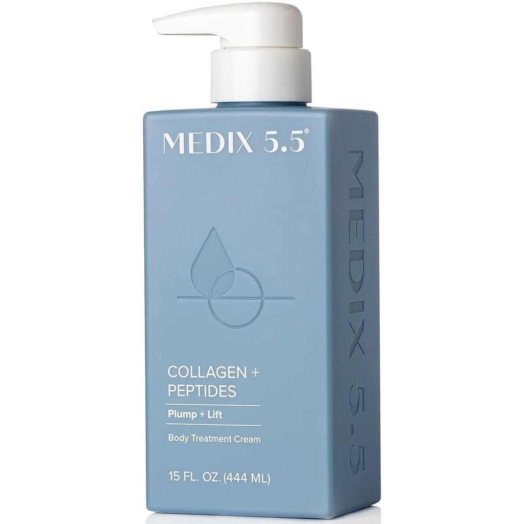 MEDIX5.5CollagenCareLoçãoFacial&LoçãoCorporalParaPeleSeca | Hidratantes Corporais Firmadores com Peptídeos de Colágeno A