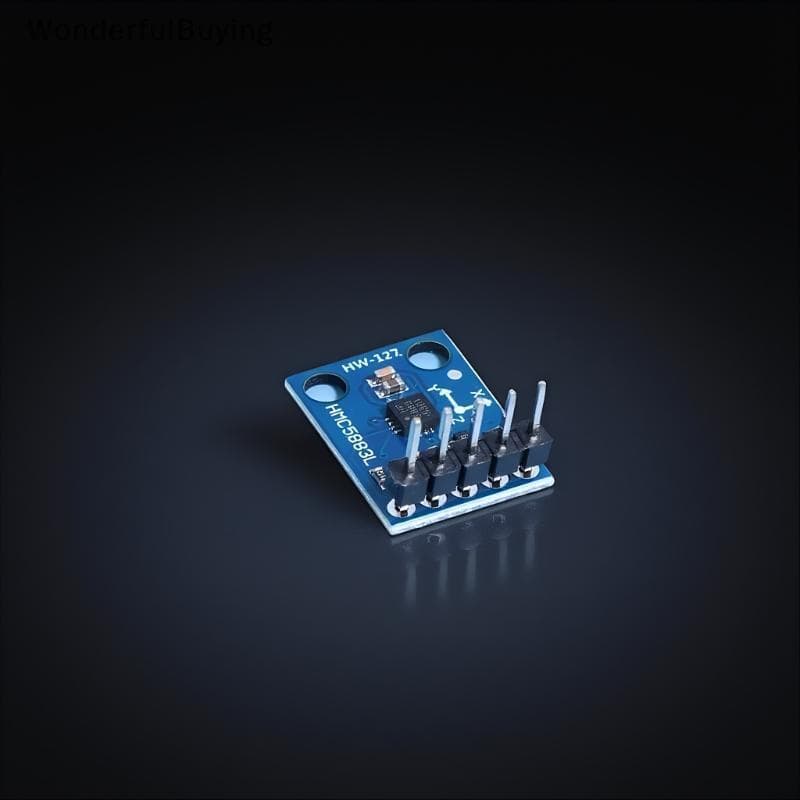 GY-273 QMC5883L Sensor De Campo Magnético De Três Eixos 3V-5V Módulo De Magnetômetro Eletrônico Para