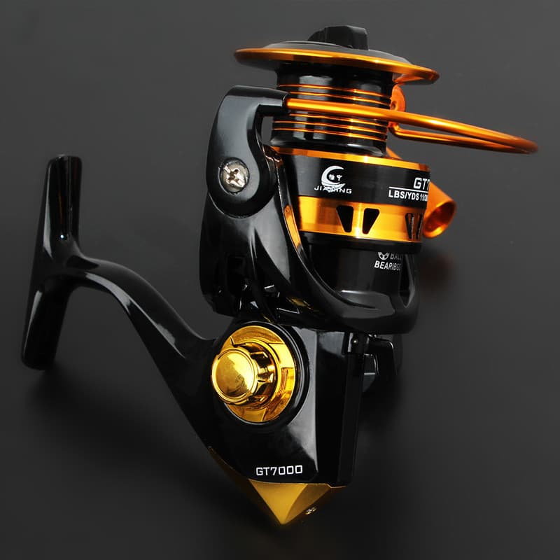 Carretel de pesca cabeça de metal carretel de pesca roda giratória carretel de pesca de metal Rock lidar com carretel de