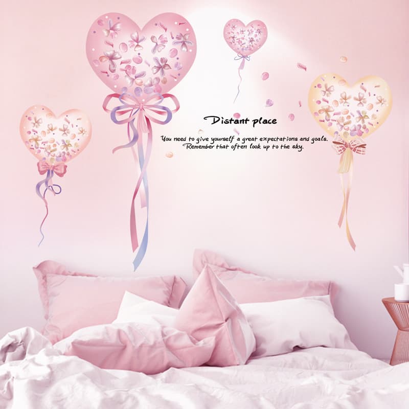 Adesivos de parede quarto influenciador Layout cabeceira fundo decoração da parede papel de parede adesivos de parede au