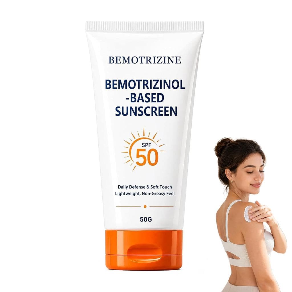 Protetor Solar à Base de Bemotrizinol SPF50, Protetor Solar Profissional Bemotrizine para Cuidados Solares do Corpo, Res