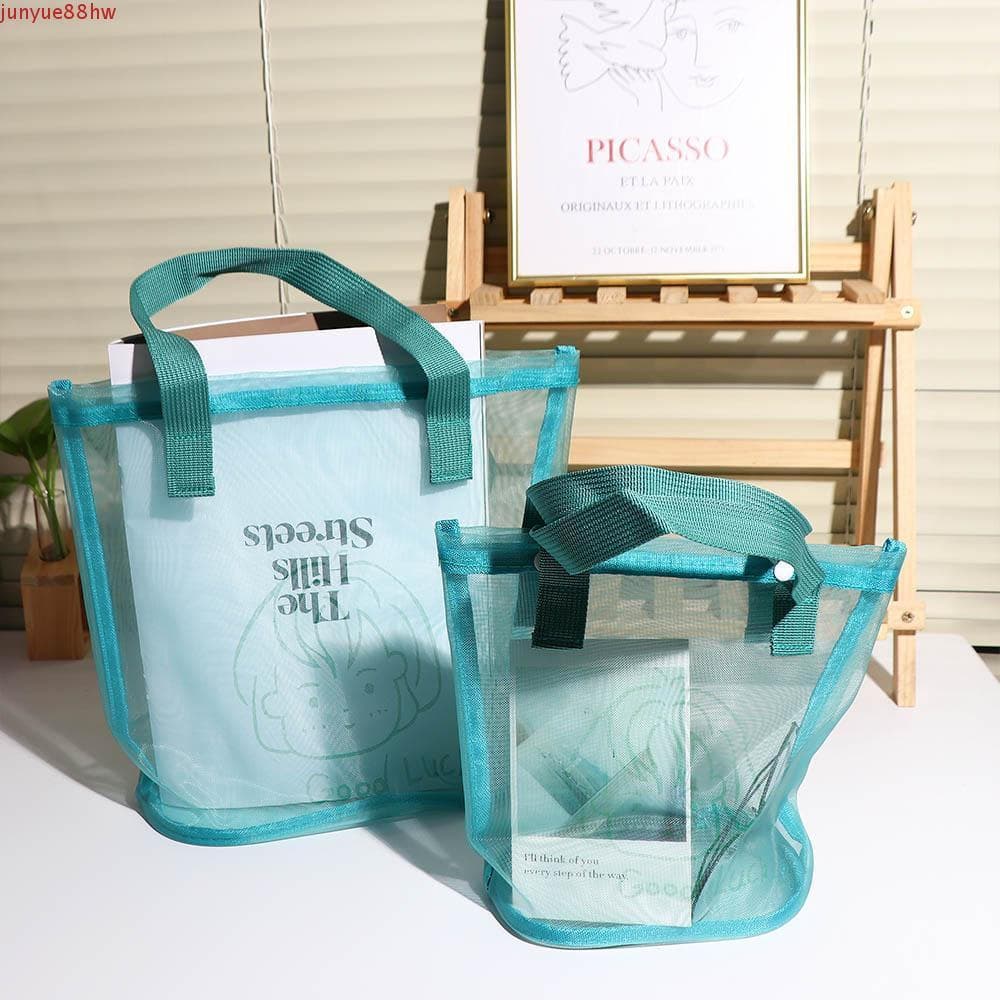 JUNYUE Bolsa Feminina Cor Sólida Moda Nylon Verão Simples De Armazenamento De Compras