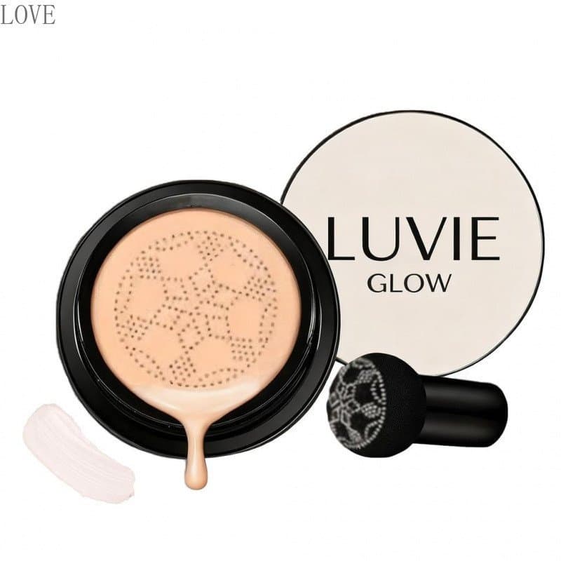 Base de maquiagem com almofada de ar, creme CC com aplicador em formato de cogumelo, base de maquiagem facial em creme B