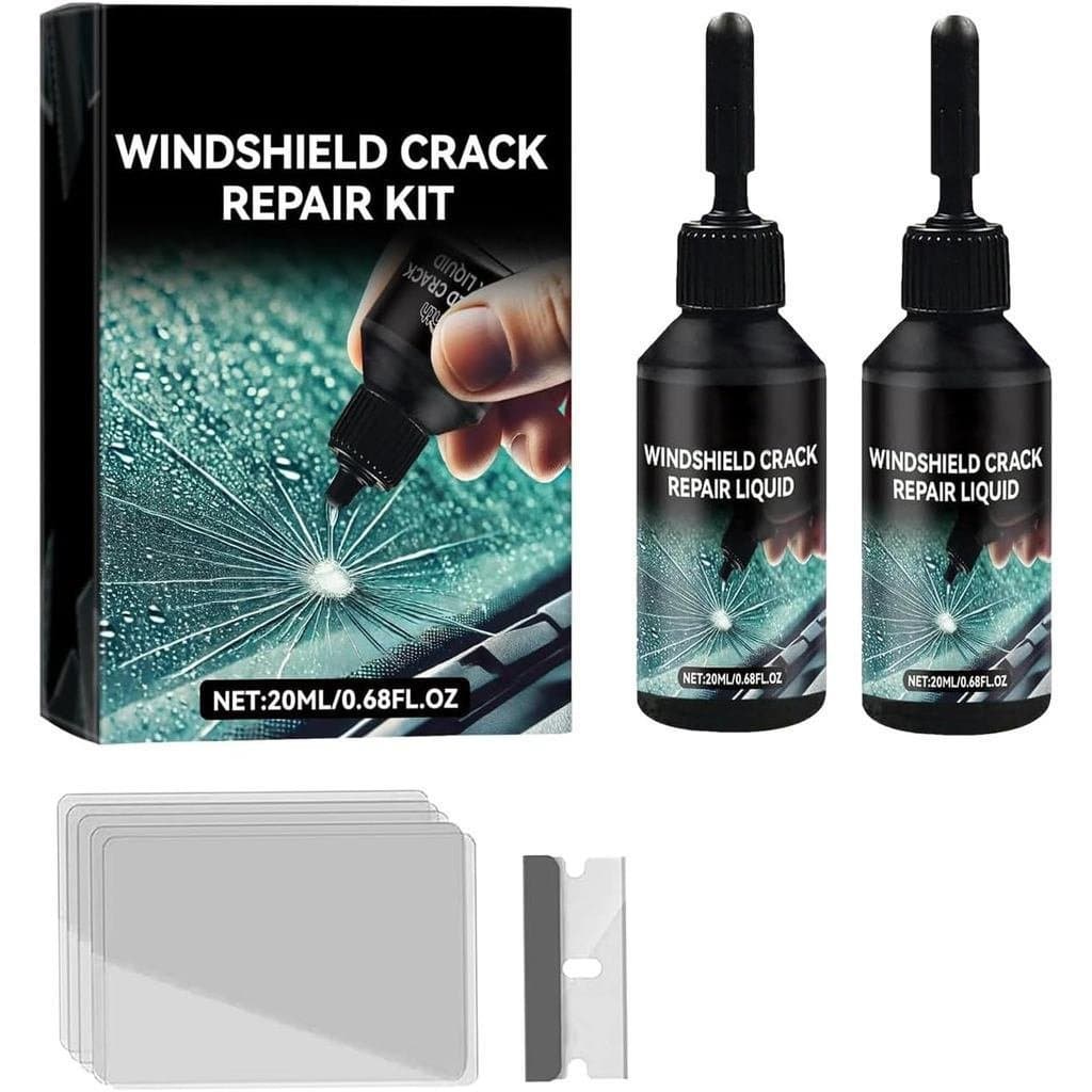 Kit de Reparação de Rachaduras em Para-brisas, Líquido para Reparação de Vidros com Rachaduras, Kit Universal para Repar
