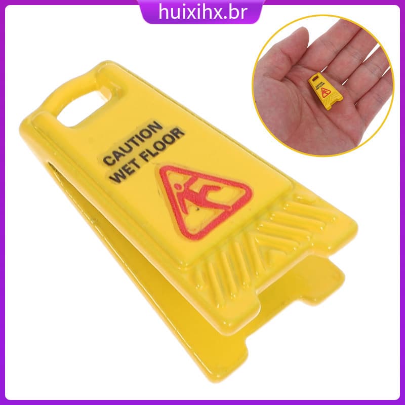 💍 5Pcs Mini de Aviso Escorregadio para Acessórios de Casa de Bonecas