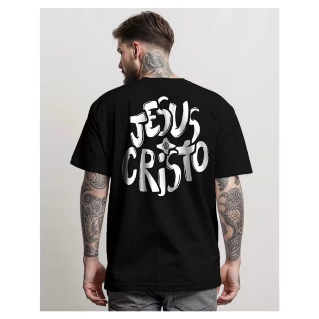 Camisa Masculina Plus Size P Ao G5 Jesus Cristo Yeshua Malha 30.1 Algodao Promocao Camiseta Nova Edicao