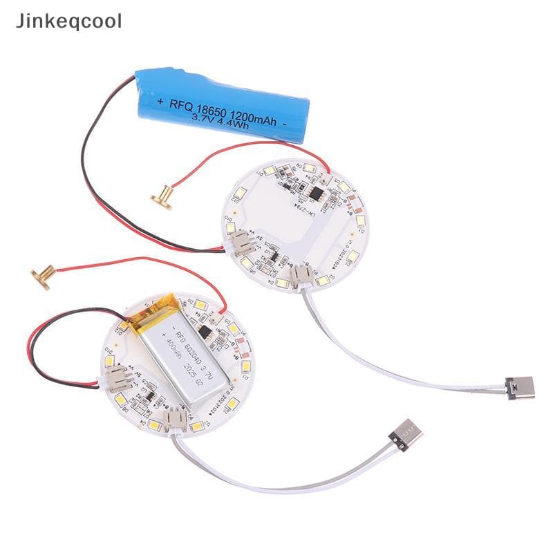 Jqbr DC 5V Fonte De Luz De Entrada Painel LED 5W 57MM Controlador De Escurecimento 3000K Com Interruptor De Toque E Port