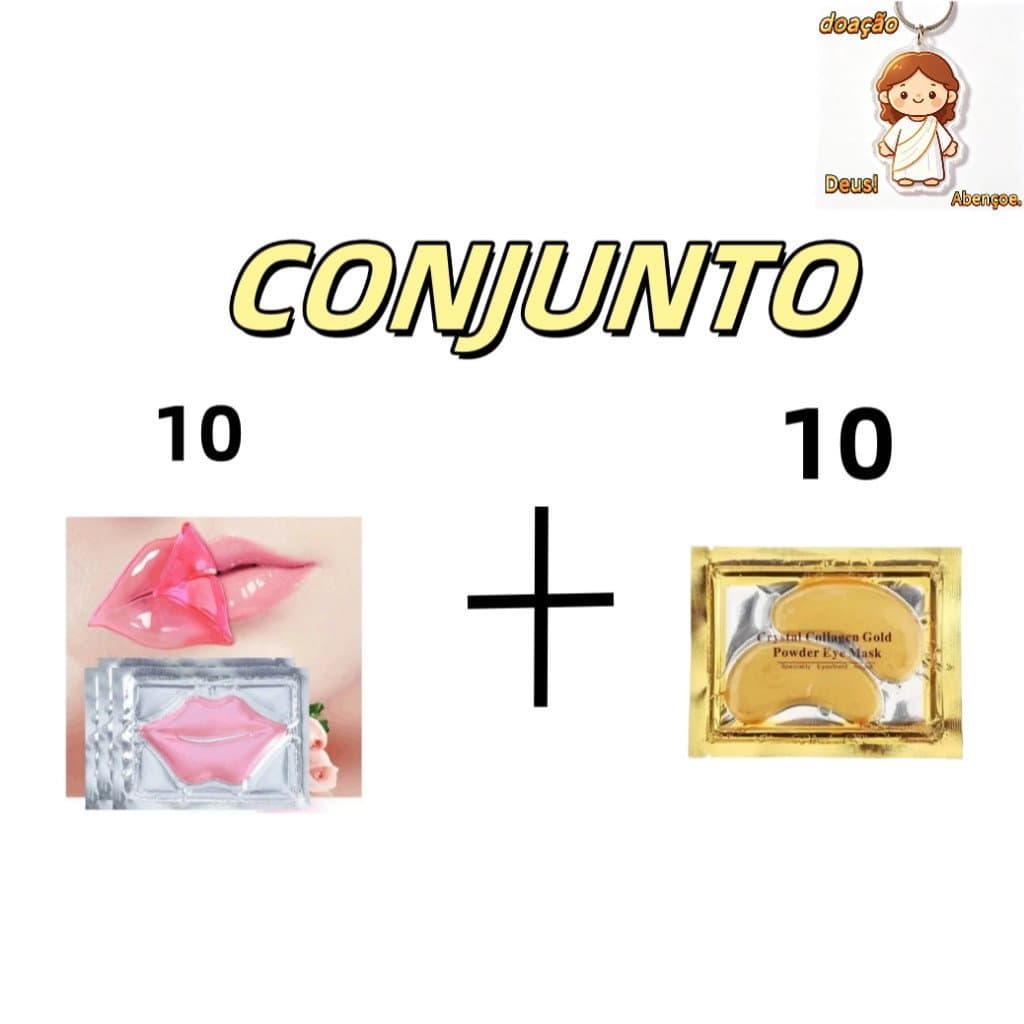 KIT COM  10 unidade Máscara De Mel + 10 Skincare Hidratação de Olheira com Colágeno
