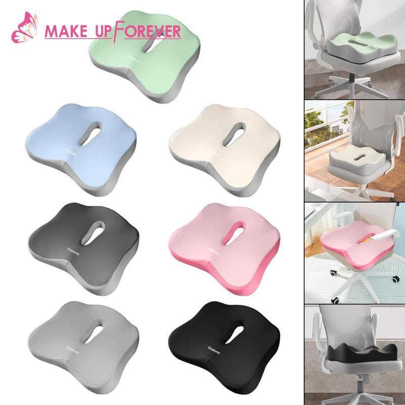 [Shining1] Almofada De Assento De Espuma Para Cadeira De Escritório Ergonômica Com Fundo Antiderrapante De Poliéster Ade