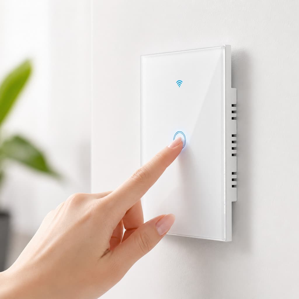 Interruptor Touch Wi-Fi Inteligente  Alexa Google Home App Controle Remoto LED