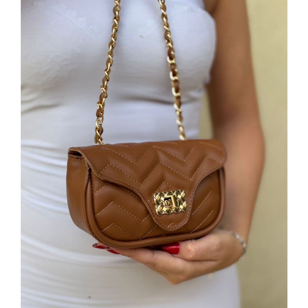 Bolsa Transversal Feminina Pequena Elegante Com Alça De Corrente BAG Versátil Para Dia A Dia Baladas e Festas /Casual