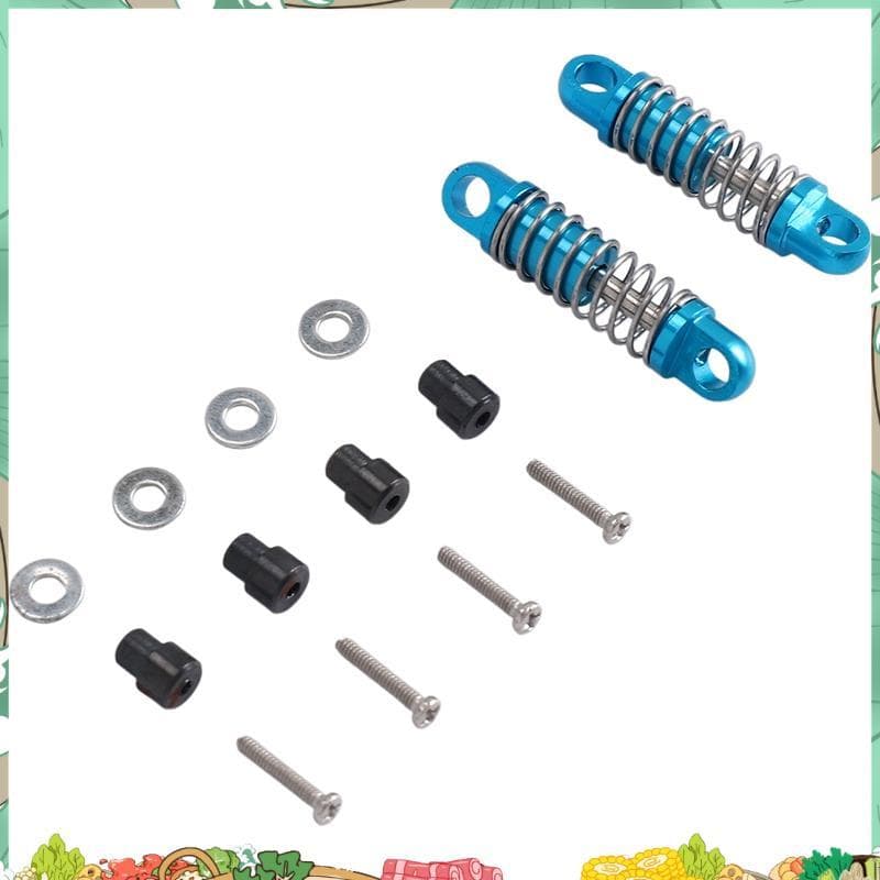 2 Pçs 1/28 RC Amortecedores De Alumínio Para Carro K969 K989 K999 P929 4WD Curto Curso Deriva Atualização Peças-Azul