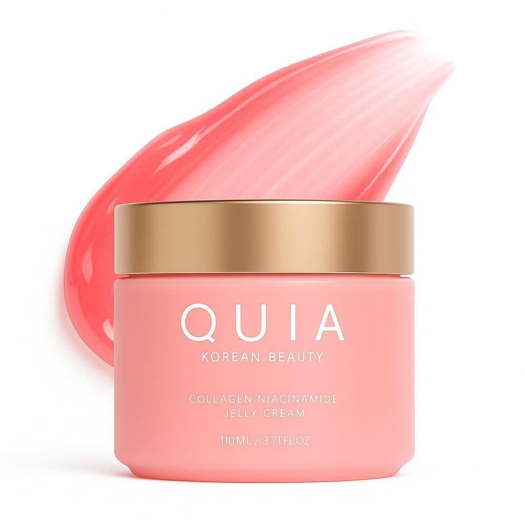 QUIACollagenJelly – Hidratante em Gel Leve para uma Pele Radiante e Volumosa – Com Niacinamida e Peptídeos – Cuidado Cor