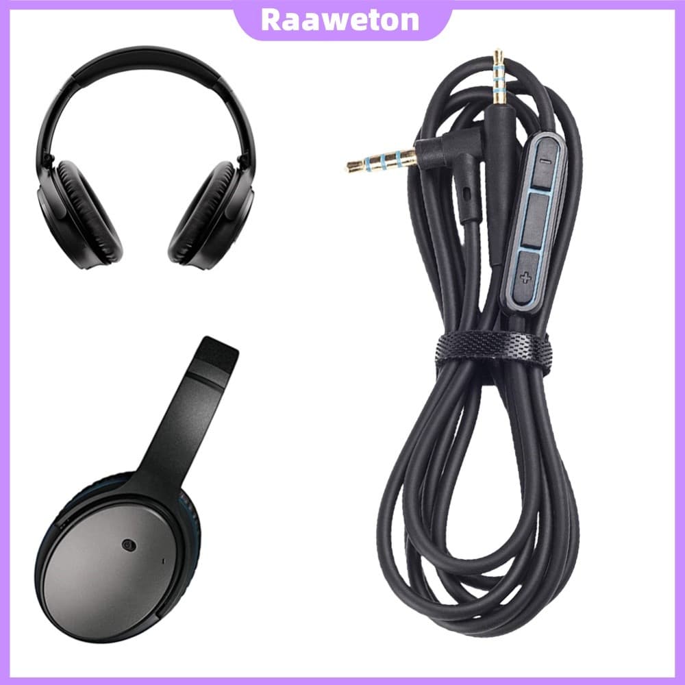 Cabo De Extensão De Áudio De 3.5 Mm A 2.5 Para Bose QC25/QC25i [Raaaweton.br]