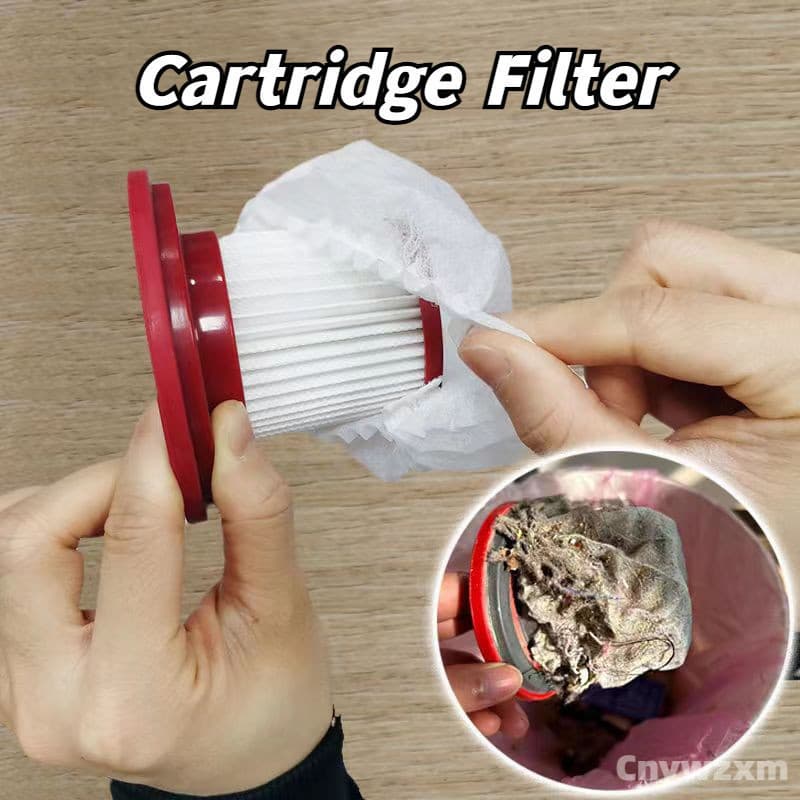 100 peças/conjunto de capas de filtro descartáveis para aspirador de pó, acessórios universais portáteis de tecido não t