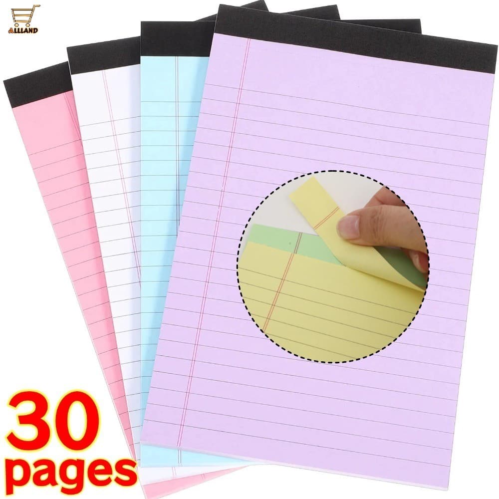 Caderno De Notas De Papel Dupla Face Clássico Linha Horizontal Bloco Escrita Para Estudante Escritório Diário Nota Toman