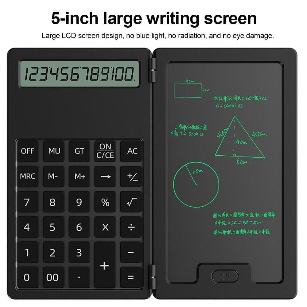 Calculadoras Científicas PEONYQ , Com Calculadora Matemática Para Bloco De Notas LCD Stylus , De Contabilidade De 12 Díg