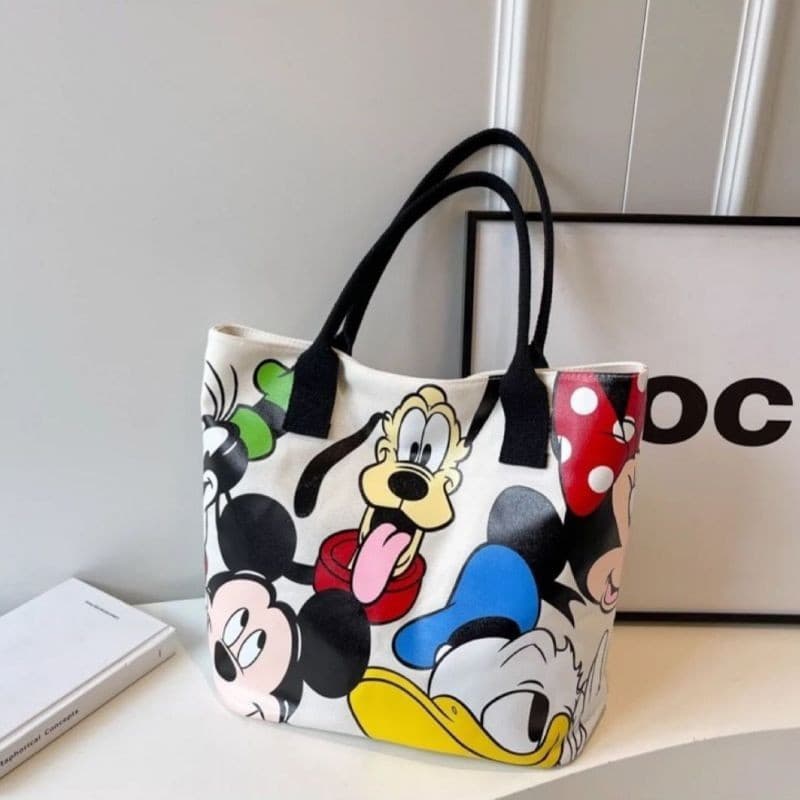 Nova Chegada Bolsa De Ombro Grande Feminina Com Adorável Estampa De Desenho Animado De Filhotes Voadores