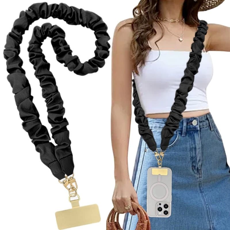 AA * Design Ergonômico De Múltiplas Cores Material Macio Do Plutônio Da Correia Elegante Telefone Pescoço