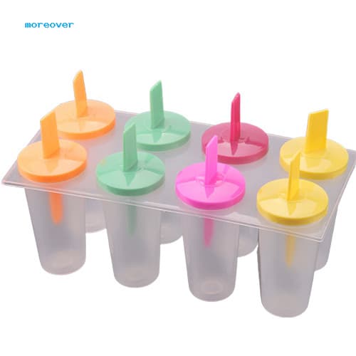 Mais 8 Pcs Sorvete Lolly Maker Forma DIY Pop Mold Congelado Picolé Iogurte Moldes Ferramentas