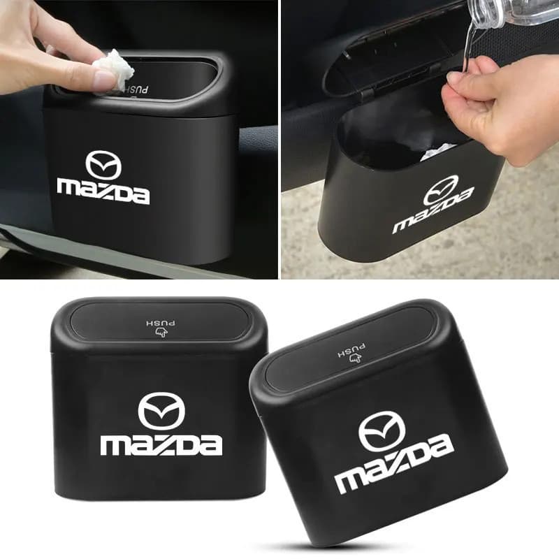 Lixeira suspensa para carro, caixa de armazenamento de lixo para veículo, adequada para Mazda 3, 5, 6, 323, 626, CX-3, C